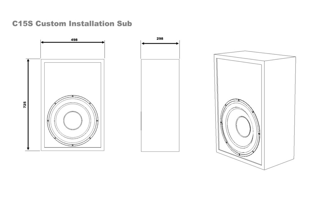 M&K Sound C15S Custom Installation Subwoofer