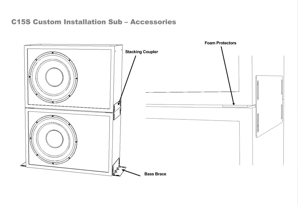 M&K Sound C15S Custom Installation Subwoofer