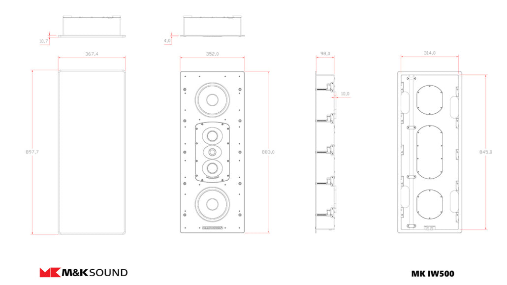 M&K Sound IW500 In-Wall Speaker