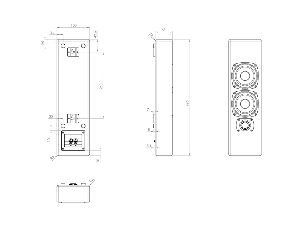 M&K Sound M70 On-Wall Speaker