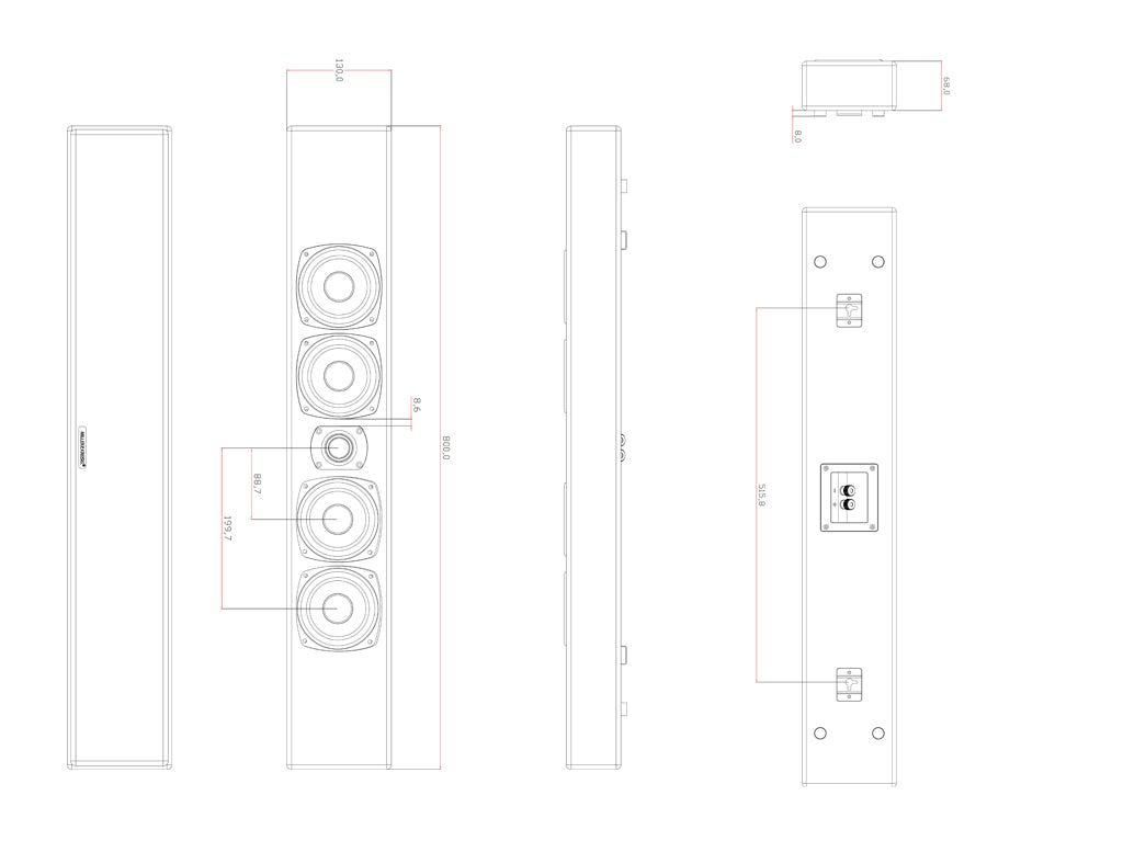 M&K Sound M90 On-Wall Speaker
