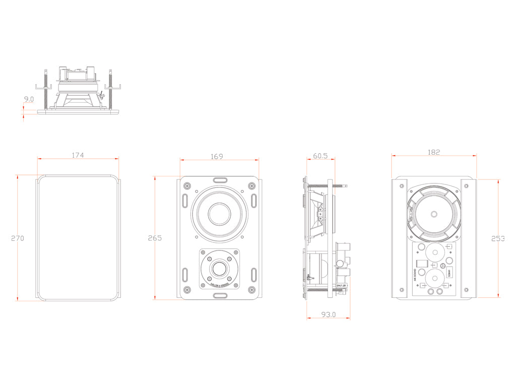 M&K Sound IW85 In-Wall Speaker
