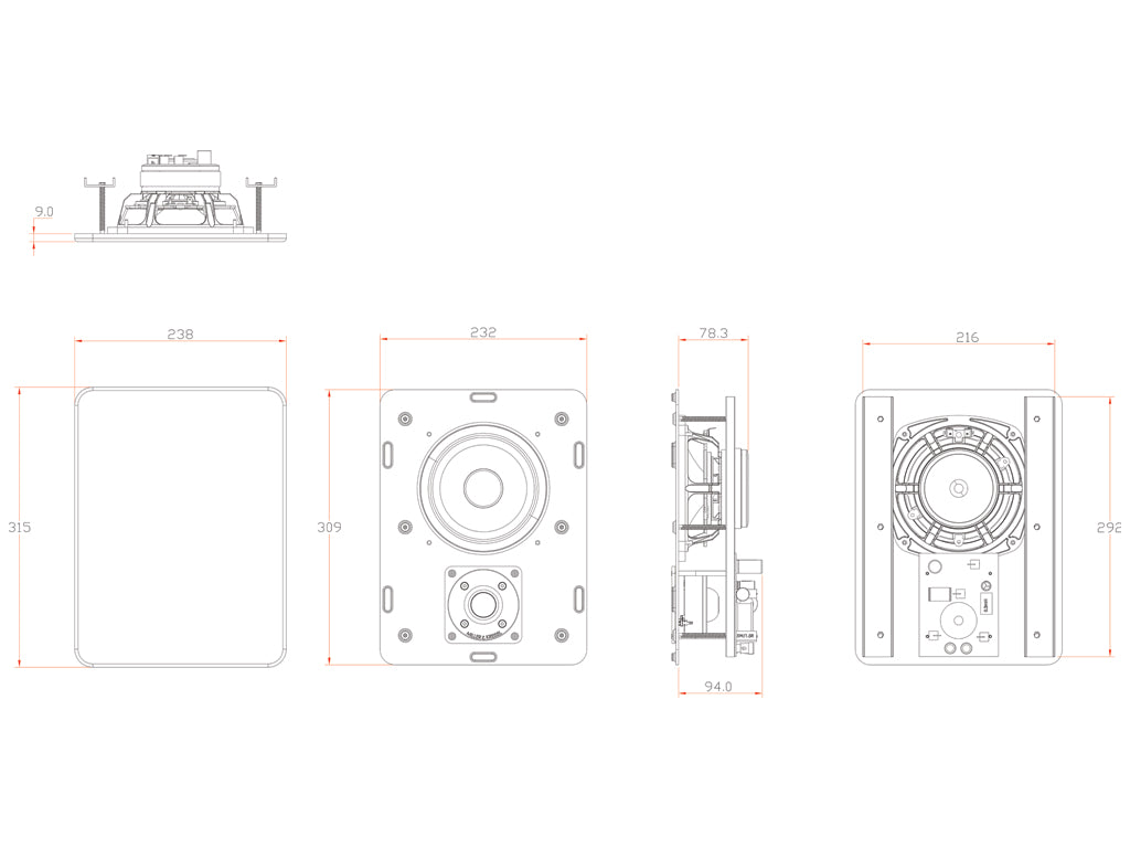M&K Sound IW95 In-Wall Speaker