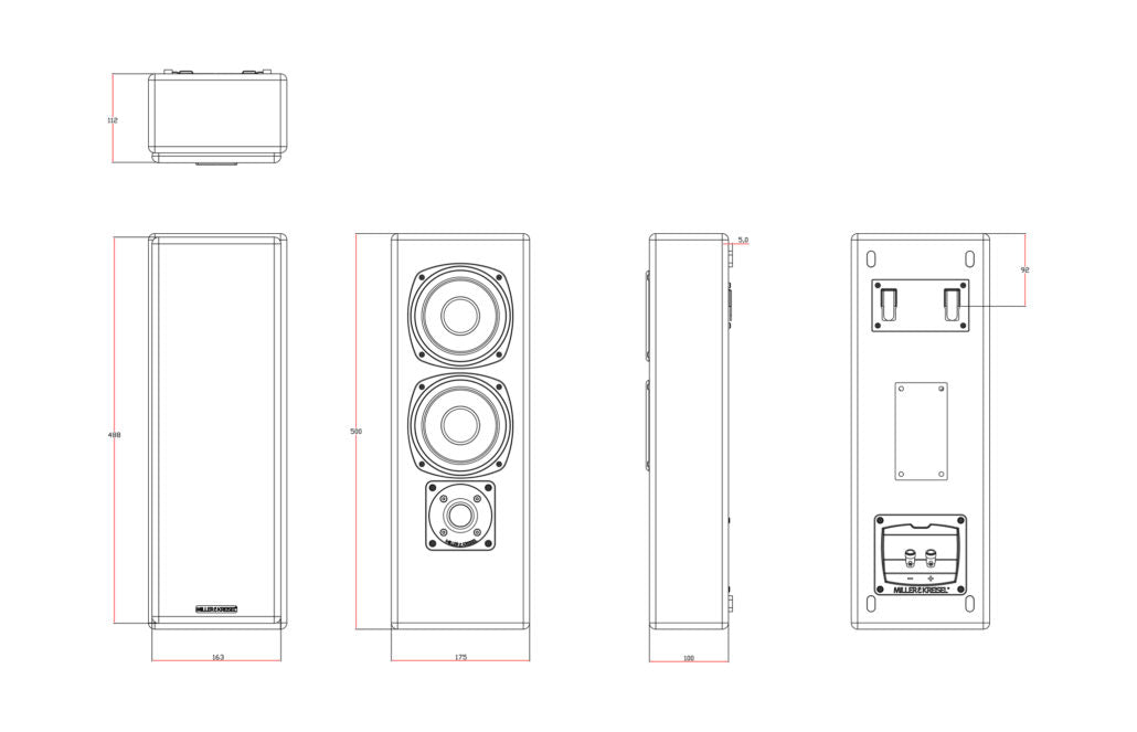 M&K Sound MP950 On-Wall Speaker