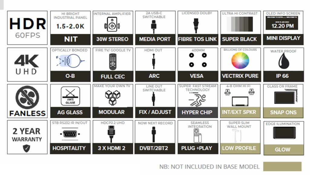 Videotree Aquiom Outdoor TV