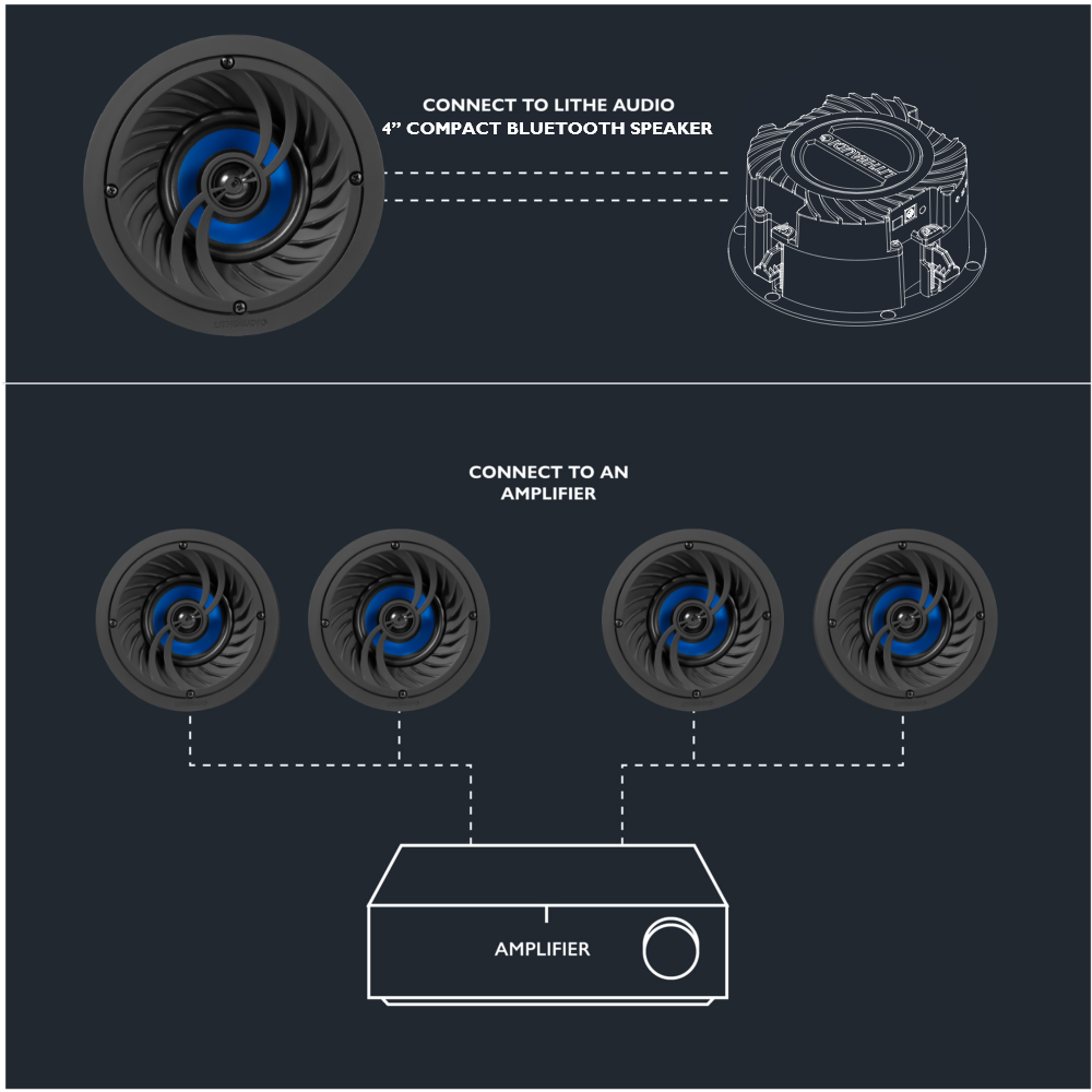Lithe Audio 4" Passive Ceiling Speaker