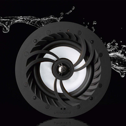Lithe Audio Wi-Fi IP44 Bathroom Ceiling Speaker (Pair - Active/Passive) - V2