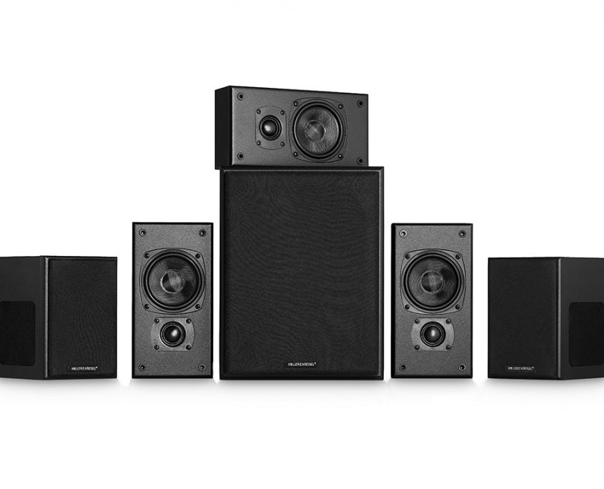 Sistem de sunet 5.1 M&K Sound + receiver Denon