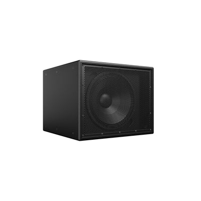 Subwoofer profesional Blaze Audio BL118SSi de 18”, vedere frontală și laterală