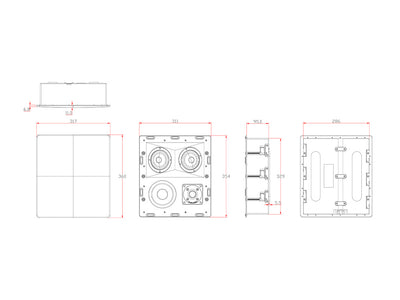 M&K Sound IW150T Tripole In-Wall Speaker