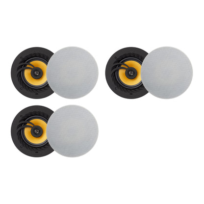 Lithe Audio Bluetooth 5 Wireless 6.5" Ceiling Speaker (3 Master and 3 Passives)