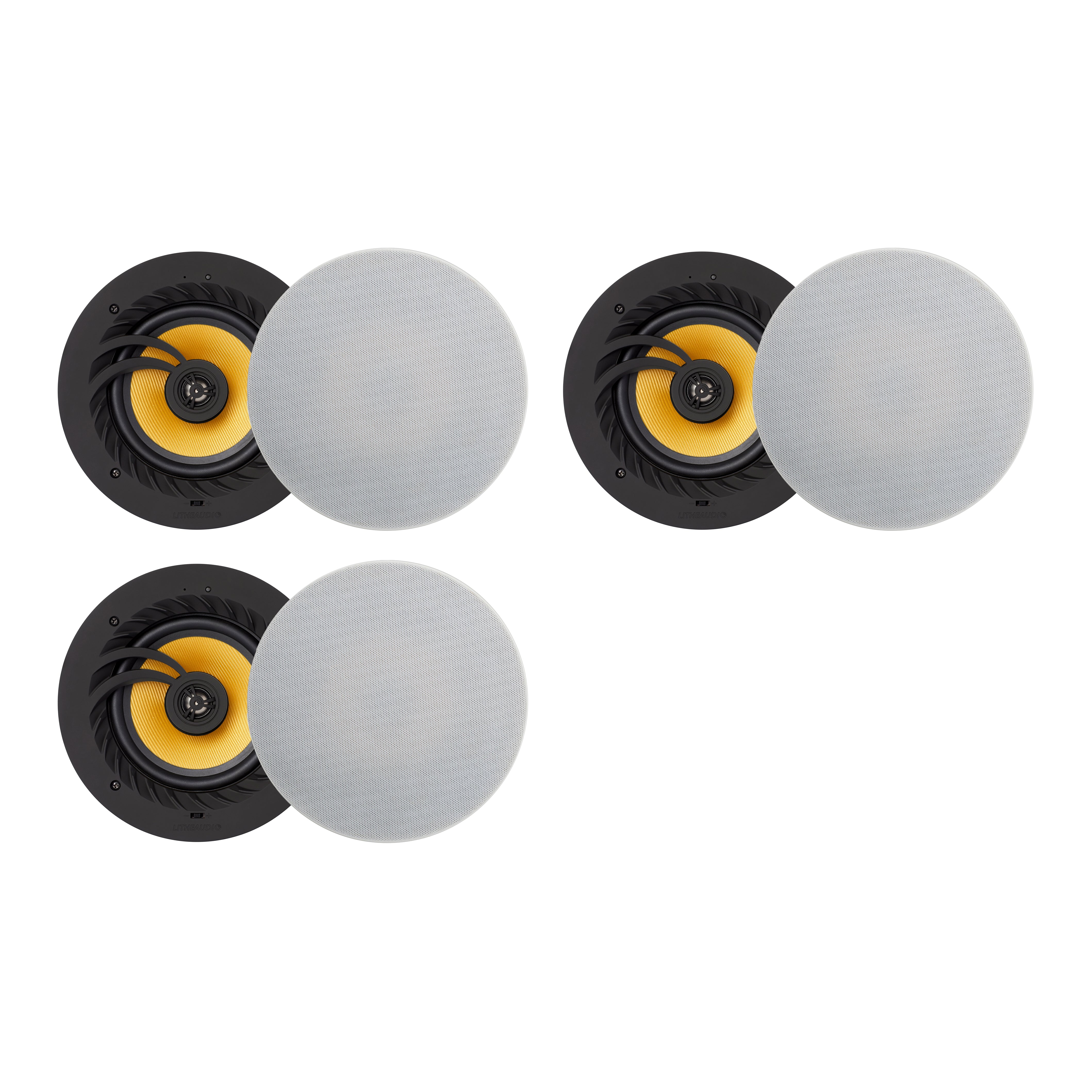 Lithe Audio Bluetooth 5 Wireless 6.5" Ceiling Speaker (3 Master and 3 Passives)
