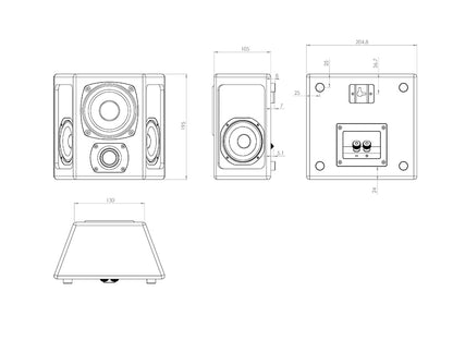 M&K Sound M40T Tripole Surround Speaker