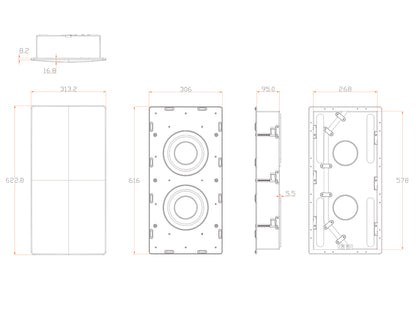 M&K Sound IW28S In-Wall Subwoofer