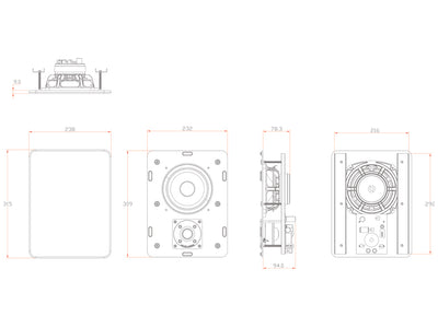 M&K Sound IW95 In-Wall Speaker