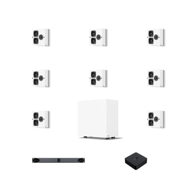 Pachet sonorizare Artcoustic cu 8 boxe SL Evolve 2-1, subwoofer, amplificator și streamer
