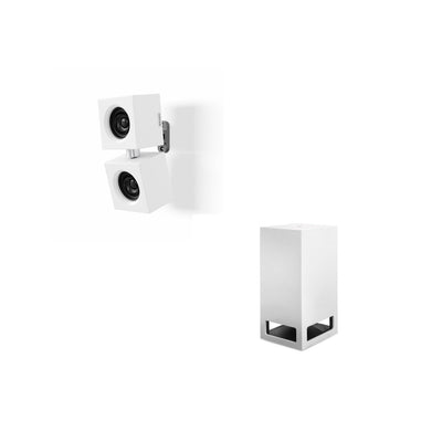 Pachet 4 sateliți Artcoustic + subwoofer Garvan – sistem audio exterior compact cu bass dedicat