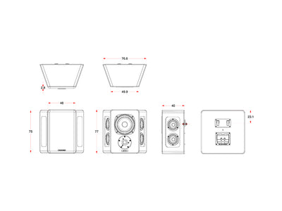M&K Sound S300T Tripole Speaker