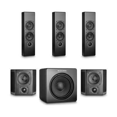 Sistem de sunet surround 5.1 pentru living și TV – M&K Sound 1 + Integra DRX-2.4