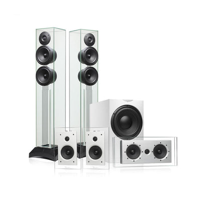Sistem de sunet surround 5.1 pentru living și TV – Waterfall Pack 5 + Integra DRX-3.4